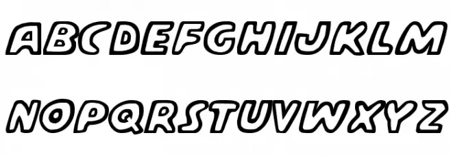 Casper Comics Schriftart Groß