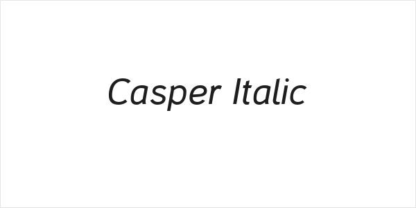 Casper Italic Logo