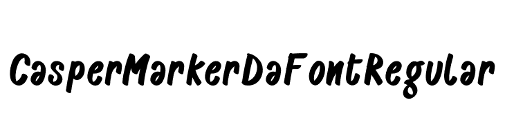 CasperMarkerDaFontRegular  フリーフォントのダウンロード