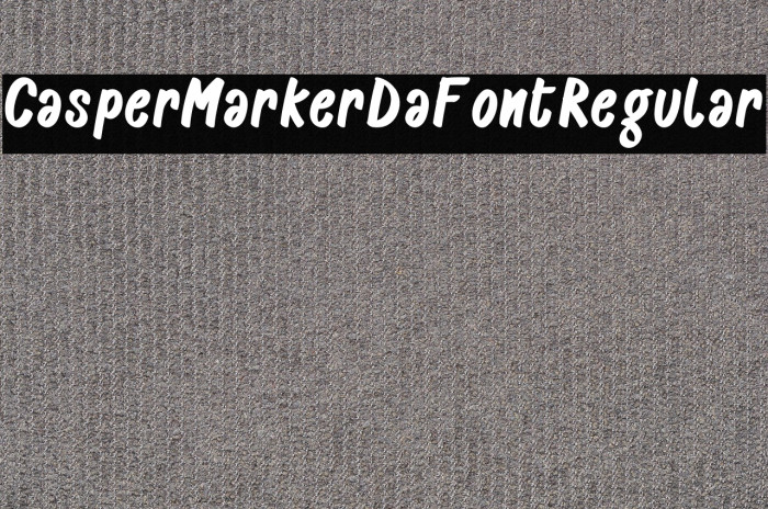 CasperMarkerDaFontRegular Example 1