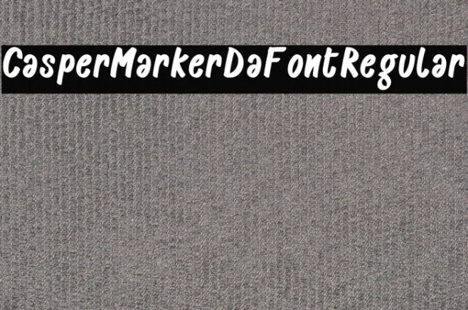 CasperMarkerDaFontRegular Example 1