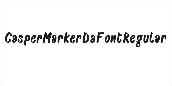 CasperMarkerDaFontRegular Logo
