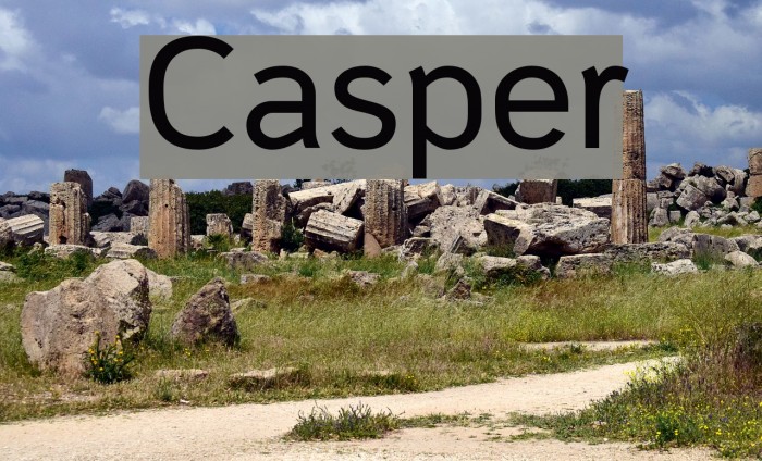 Casper Font examples