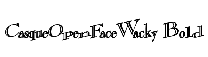 CasqueOpenFaceWacky Bold  Frei Schriftart Herunterladen