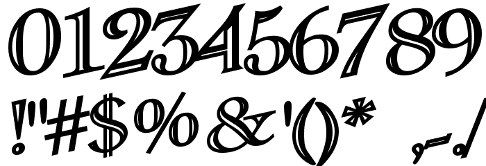 CasqueOpenFaceWacky Bold Font OTHER CHARS