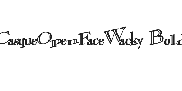 CasqueOpenFaceWacky Bold Logo