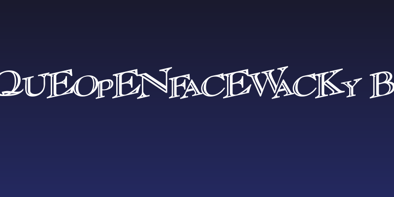 CasqueOpenFaceWacky Bold Social Header
