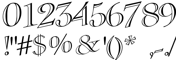 CasqueOpenFaceWacky Font OTHER CHARS