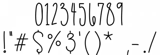 Cassandra Bold Font OTHER CHARS