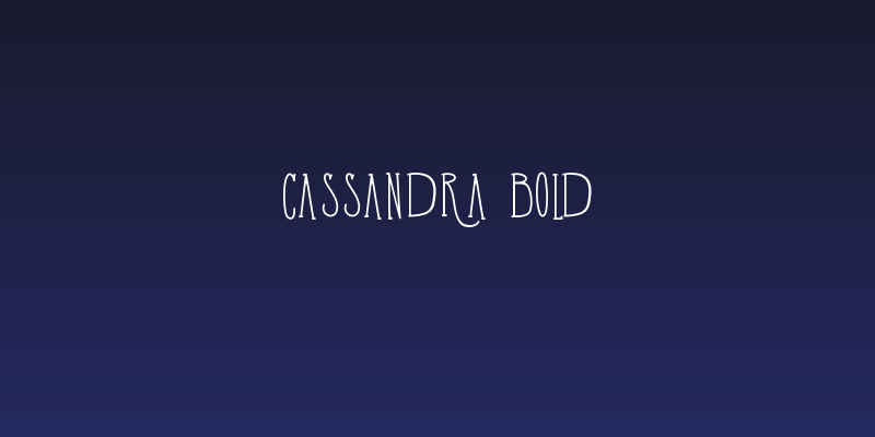 Cassandra Bold Social Header
