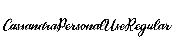Cassandra Personal Use Regular  フリーフォントのダウンロード