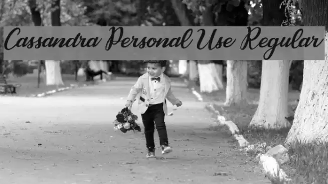 Cassandra Personal Use Regular Font examples