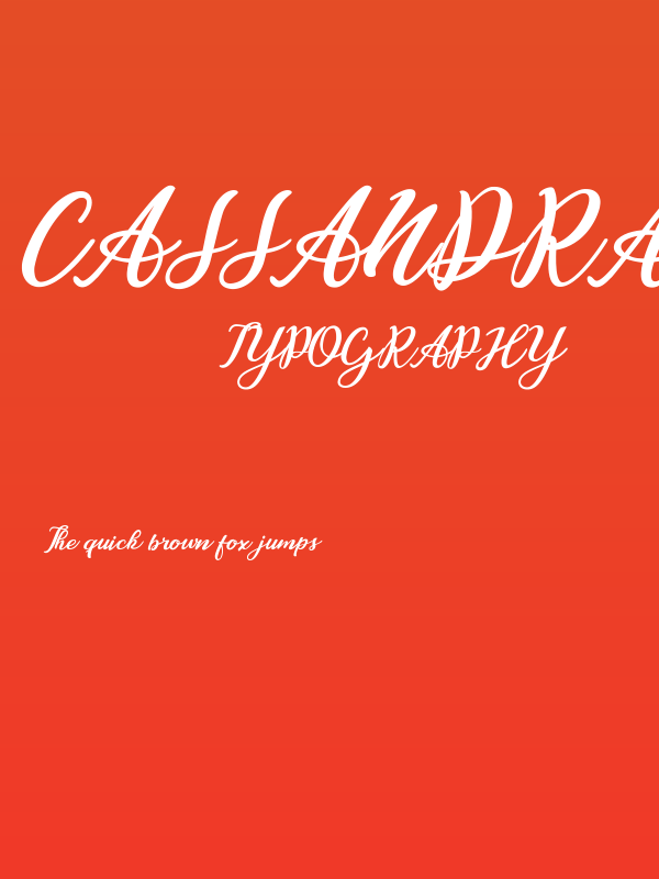 Cassandra Personal Use Regular Poster