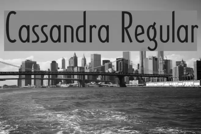 Cassandra Regular フォント examples