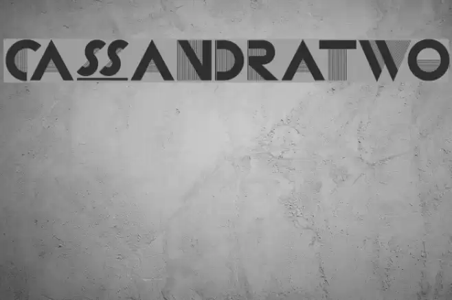 CassandraTwo Font examples
