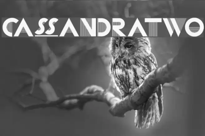 CassandraTwo Font examples