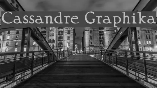 Cassandre Graphika Font examples