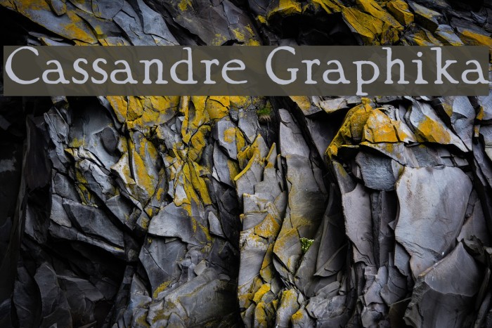 Cassandre Graphika Font examples