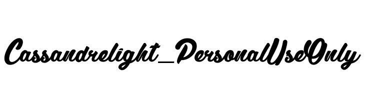 Cassandre light_PersonalUseOnly  フリーフォントのダウンロード