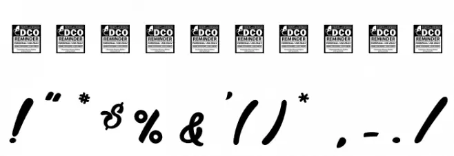 Cassandre light_PersonalUseOnly Font OTHER CHARS