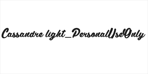 Cassandre light_PersonalUseOnly Logo