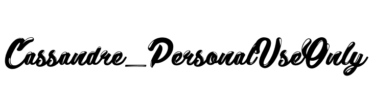 Cassandre_PersonalUseOnly  Скачать бесплатные шрифты