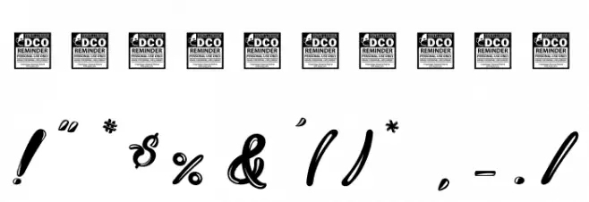 Cassandre_PersonalUseOnly Font OTHER CHARS