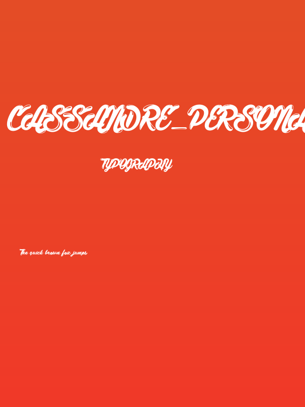 Cassandre_PersonalUseOnly Poster