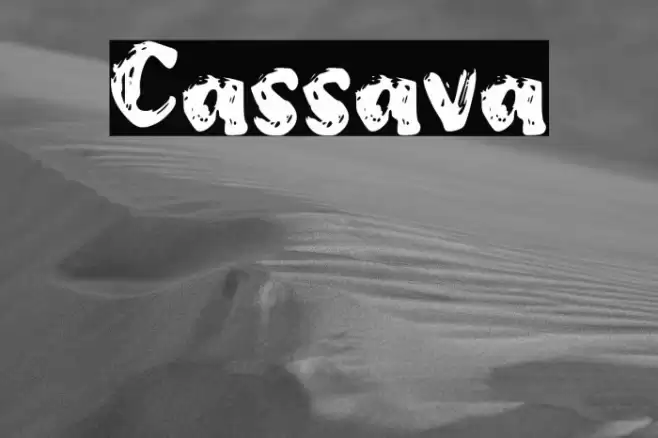 Cassava Font examples