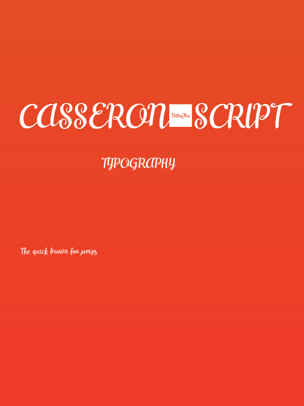 Casseron-Script Poster