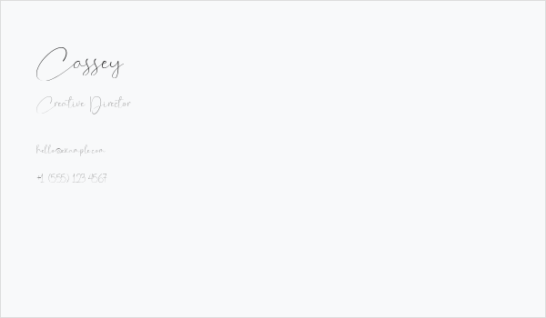 Cassey Business Card