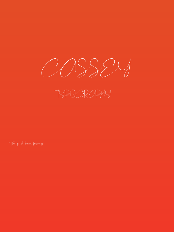 Cassey Poster