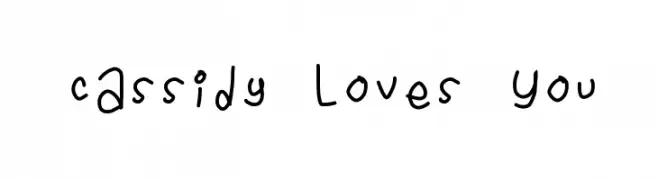 Cassidy Loves You  les polices de caractères gratuit tlcharger