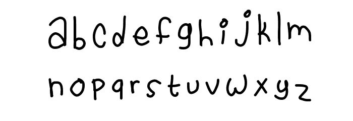 Cassidy Loves You Font LOWERCASE