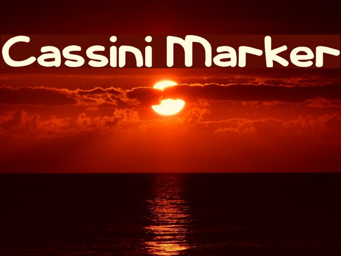 Cassini Marker Font examples