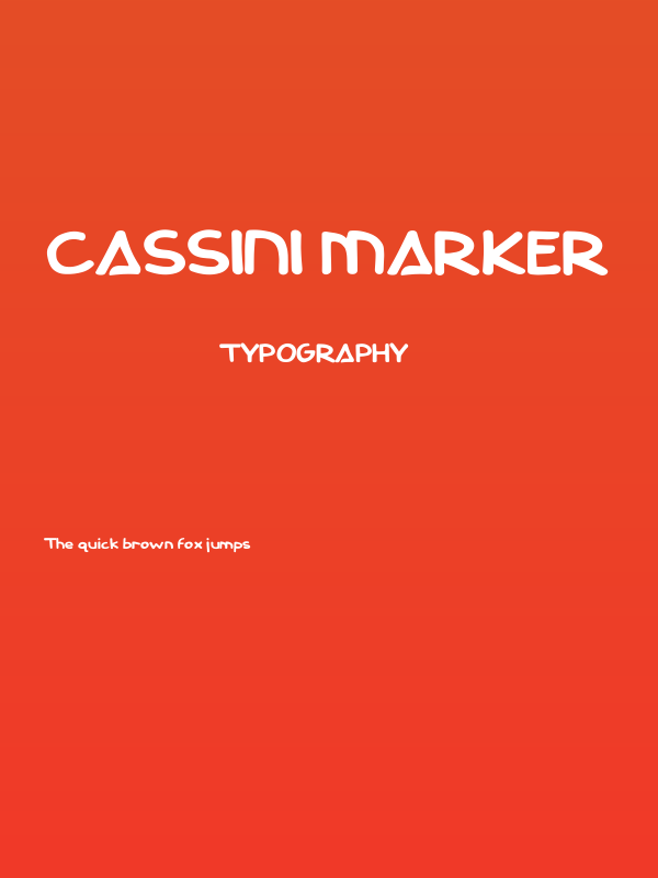 Cassini Marker Poster