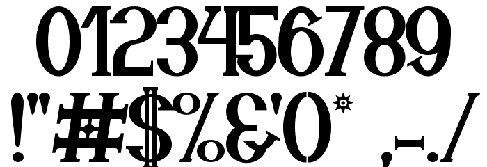 Cassiopea Font Alte caractere