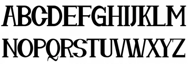 Cassiopea Font UPPERCASE
