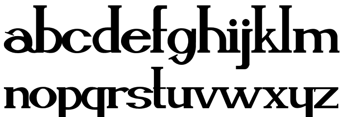 Cassiopea Font LOWERCASE