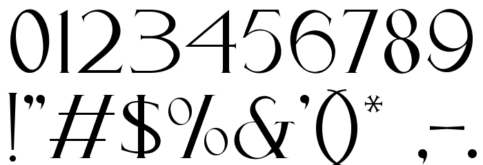 Cassiopeia Font OTHER CHARS