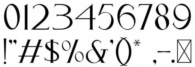 Cassiopeia Font OTHER CHARS