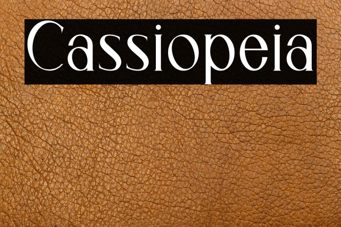 Cassiopeia Example 2
