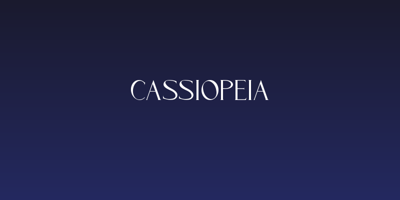 Cassiopeia Social Header