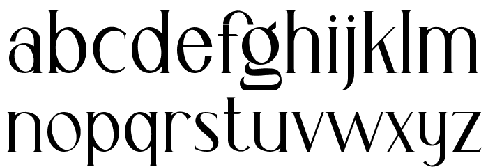 Cassiopeia Font LOWERCASE