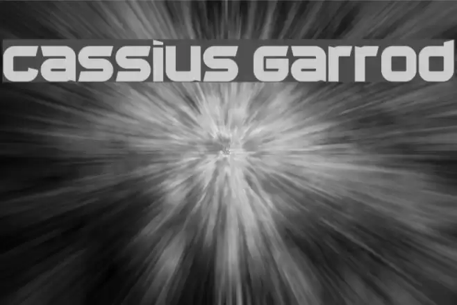 Cassius Garrod Font examples