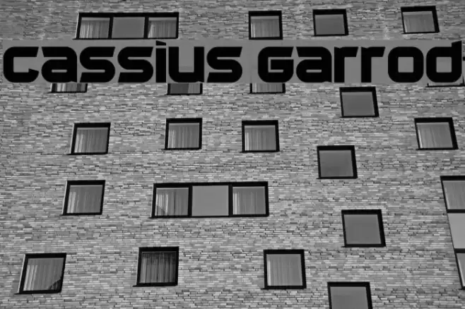 Cassius Garrod Font examples