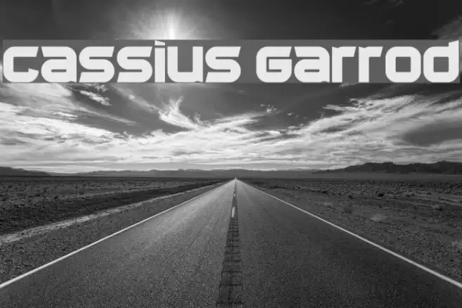 Cassius Garrod Font examples