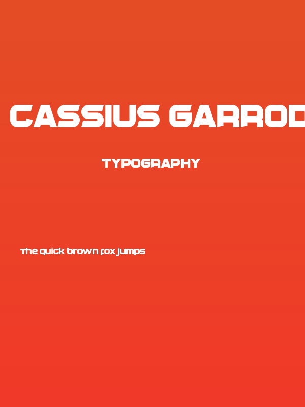 Cassius Garrod Poster