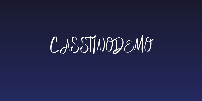 CasstinoDemo Social Header