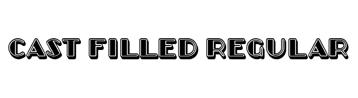 Cast Filled Regular  Frei Schriftart Herunterladen